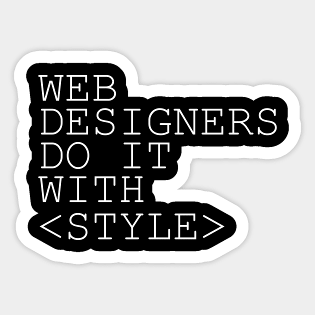 web designers Sticker by CurlyDesigns